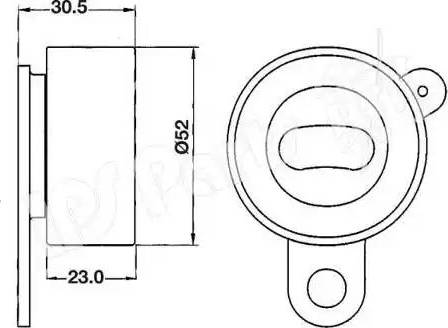 IPS Parts ITB-6208 - Ремъчен обтегач, ангренаж vvparts.bg