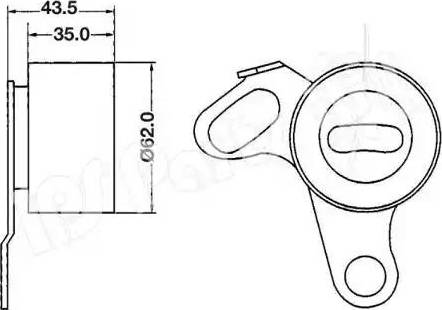 IPS Parts ITB-6202 - Ремъчен обтегач, ангренаж vvparts.bg