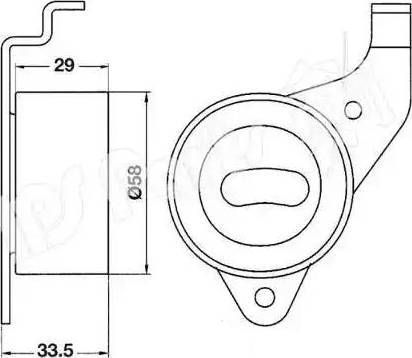 IPS Parts ITB-6213 - Ремъчен обтегач, ангренаж vvparts.bg