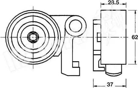 IPS Parts ITB-6233 - Ремъчен обтегач, ангренаж vvparts.bg