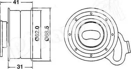 IPS Parts ITB-6224 - Ремъчен обтегач, ангренаж vvparts.bg