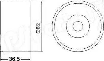 IPS Parts ITB-6223 - Ремъчен обтегач, ангренаж vvparts.bg