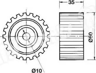 IPS Parts ITB-6702 - Ремъчен обтегач, ангренаж vvparts.bg