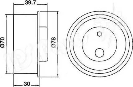 IPS Parts ITB-6H03 - Ремъчен обтегач, ангренаж vvparts.bg