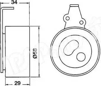 IPS Parts ITB-6K05 - Ремъчен обтегач, ангренаж vvparts.bg