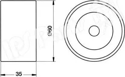 IPS Parts ITB-6K32 - Ремъчен обтегач, ангренаж vvparts.bg