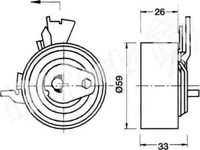 IPS Parts ITB-6W05 - Ремъчен обтегач, ангренаж vvparts.bg