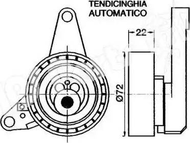 IPS Parts ITB-6W03 - Ремъчен обтегач, ангренаж vvparts.bg