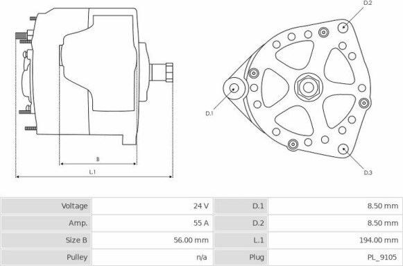 Iskra IA1076 - Генератор vvparts.bg