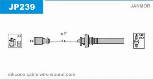 Janmor JP239 - Комплект запалителеи кабели vvparts.bg