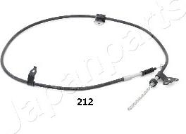 Japanparts BC-212 - Жило, ръчна спирачка vvparts.bg