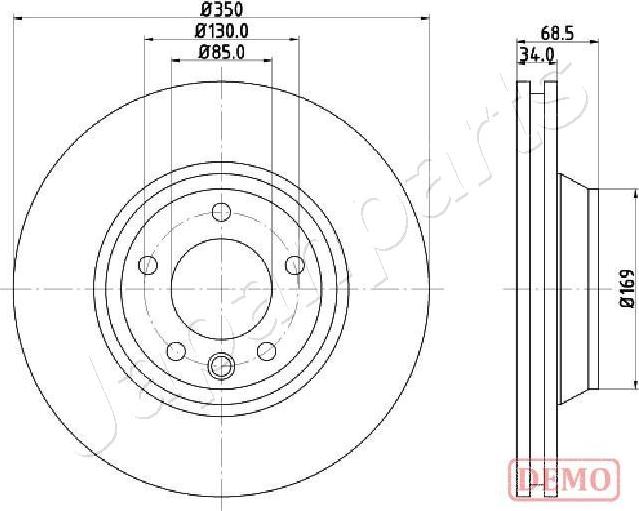 Japanparts DI-0931C - Спирачен диск vvparts.bg