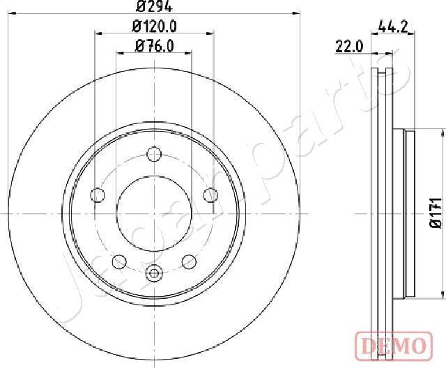 Japanparts DP-0925C - Спирачен диск vvparts.bg