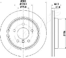 Japanparts DP-0114 - Спирачен диск vvparts.bg