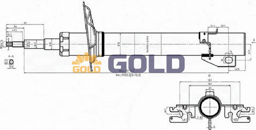 Japanparts G00552 - Амортисьор vvparts.bg