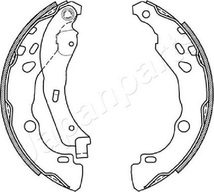 Japanparts GF-0602AF - Комплект спирачна челюст vvparts.bg