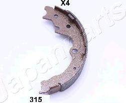 Japanparts GF-315AF - Комплект спирачна челюст, ръчна спирачка vvparts.bg