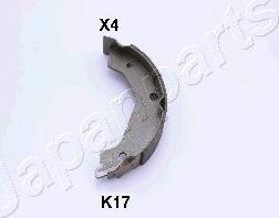 Japanparts GF-K17AF - Комплект спирачна челюст, ръчна спирачка vvparts.bg