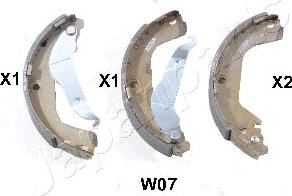 Japanparts GF-W07AF - Комплект спирачна челюст vvparts.bg