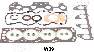 Japanparts KG-W09 - Комплект гарнитури, цилиндрова глава vvparts.bg