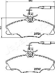 Japanparts PA-0650AF - Комплект спирачно феродо, дискови спирачки vvparts.bg