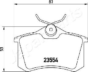 Japanparts PP-0920AF - Комплект спирачно феродо, дискови спирачки vvparts.bg