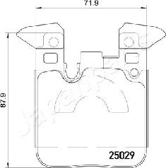 Japanparts PP-0101AF - Комплект спирачно феродо, дискови спирачки vvparts.bg