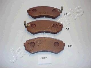 Japanparts PP-137AF - Комплект спирачно феродо, дискови спирачки vvparts.bg