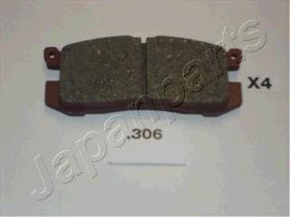 Japanparts PP-306AF - Комплект спирачно феродо, дискови спирачки vvparts.bg