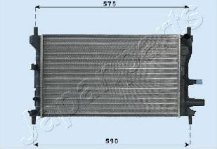 Japanparts RDA053060 - Радиатор, охлаждане на двигателя vvparts.bg