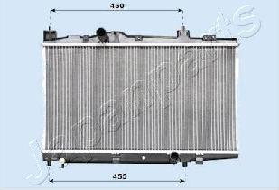 Japanparts RDA153009 - Радиатор, охлаждане на двигателя vvparts.bg