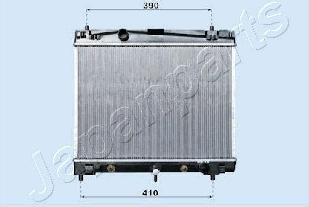 Japanparts RDA153011 - Радиатор, охлаждане на двигателя vvparts.bg