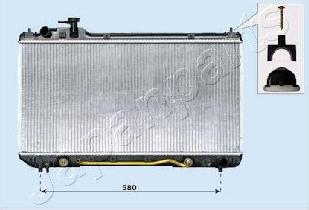 Japanparts RDA153105 - Радиатор, охлаждане на двигателя vvparts.bg