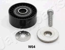 Japanparts RP-W04 - Паразитна / водеща ролка, пистов ремък vvparts.bg