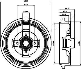 Japanparts TA-0913 - Спирачен барабан vvparts.bg