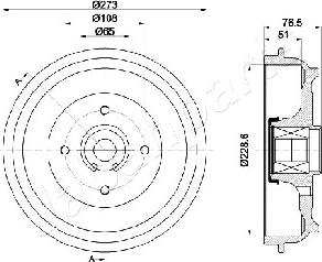 Japanparts TA-0602 - Спирачен барабан vvparts.bg