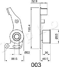 Japko 45003 - Ремъчен обтегач, ангренаж vvparts.bg