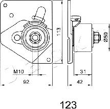 Japko 45123 - Ремъчен обтегач, ангренаж vvparts.bg