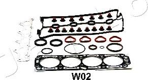 Japko 48W02 - Комплект гарнитури, цилиндрова глава vvparts.bg