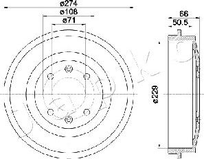 Japko 560600 - Спирачен барабан vvparts.bg