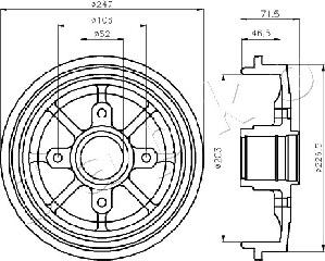 Japko 560610 - Спирачен барабан vvparts.bg