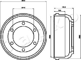 Japko 560317 - Спирачен барабан vvparts.bg