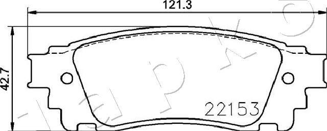 Japko 51417 - Комплект спирачно феродо, дискови спирачки vvparts.bg