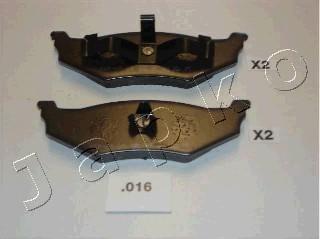 Japko 51016 - Комплект спирачно феродо, дискови спирачки vvparts.bg