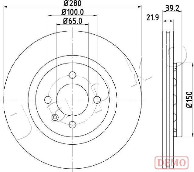 Japko 600940C - Спирачен диск vvparts.bg