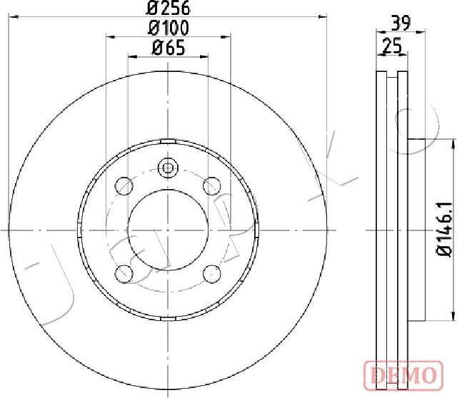 Japko 600951C - Спирачен диск vvparts.bg