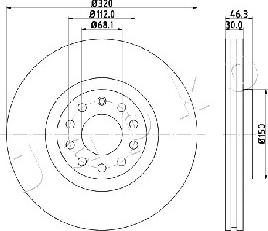 Japko 600909 - Спирачен диск vvparts.bg