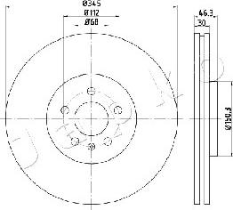 Japko 600912 - Спирачен диск vvparts.bg