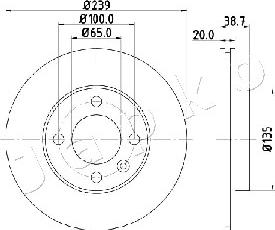 Japko 600939 - Спирачен диск vvparts.bg