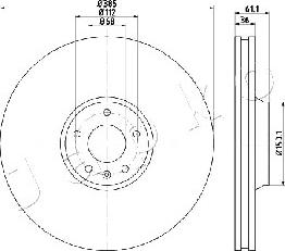 Japko 600928 - Спирачен диск vvparts.bg